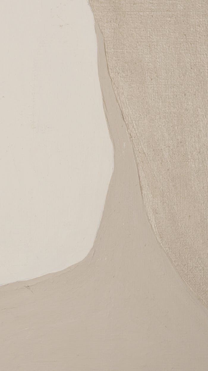 Minimalist beige abstract art with textured canvas background.